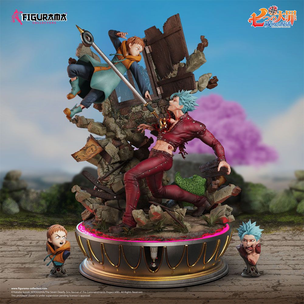 Seven Deadly Sins Elite Fandom Diorama 1/6 Ban vs King 54 cm | Seven Deadly  Sins (The)