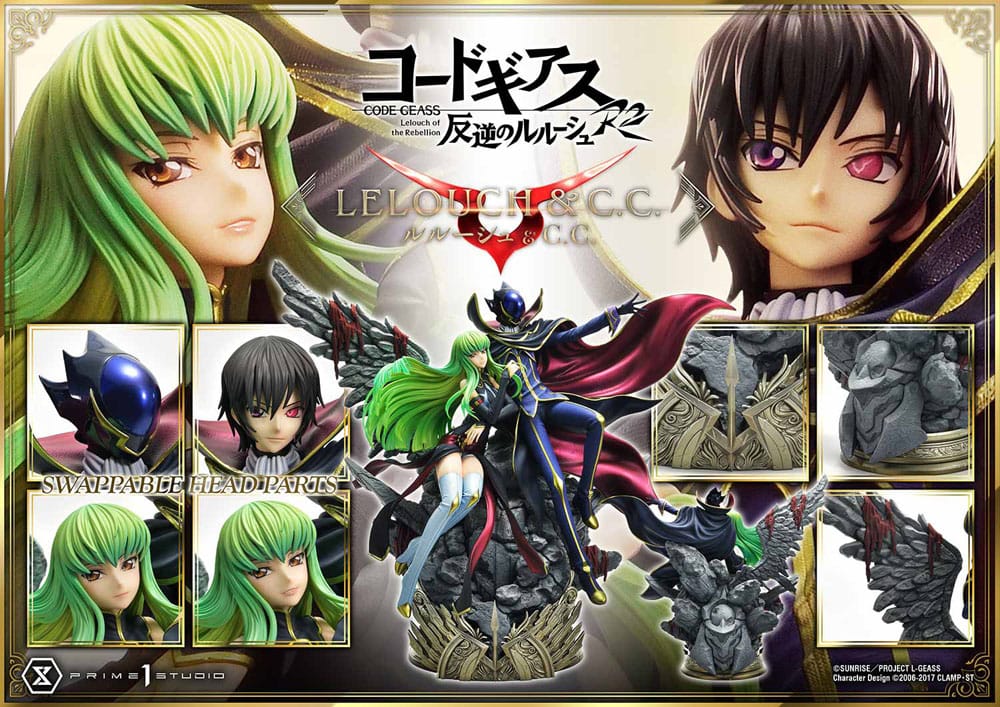 Code Geass: Lelouch of the Rebellion Concept Masterline Series Statue 1/6 Lelouch Lamperouge & C.C. 44 cm Code Geass: Lelouch of the Rebellion Concept Masterline Series Statue 1/6 Lelouch Lamperouge & C.C. 44 cm 5