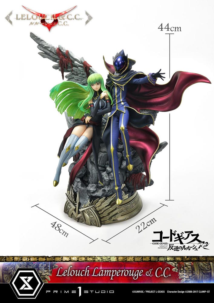 Code Geass: Lelouch of the Rebellion Concept Masterline Series Statue 1/6 Lelouch Lamperouge & C.C. 44 cm Code Geass: Lelouch of the Rebellion Concept Masterline Series Statue 1/6 Lelouch Lamperouge & C.C. 44 cm 7