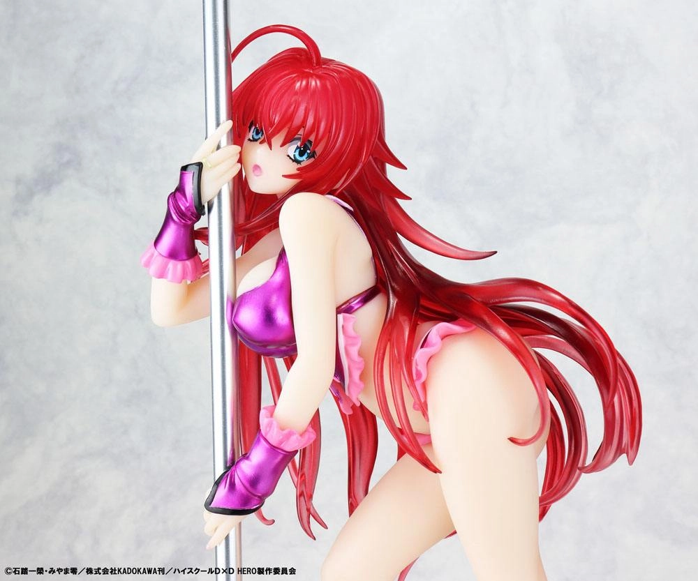 High School DxD Statue 1/7 Rias Gremory Pole Dance Ver. Purple Color 20 cm  | High school DxD