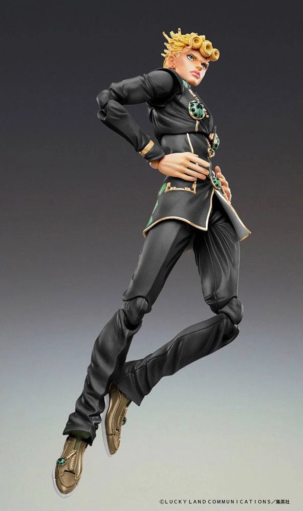 JoJo's Bizarre Adventure Part5 Super Action Action Figure Chozokado (Giorno Giovanna Ver. Black) 15 cm