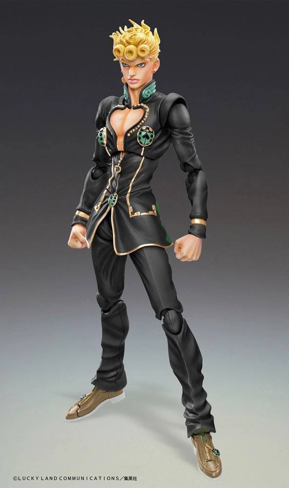 JoJo's Bizarre Adventure Part5 Super Action Action Figure Chozokado (Giorno Giovanna Ver. Black) 15 cm